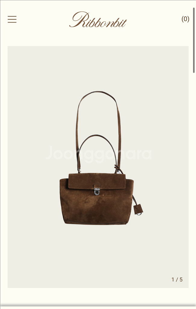 리본빛 Ribbonbit Marlow bag 스웨이드--0