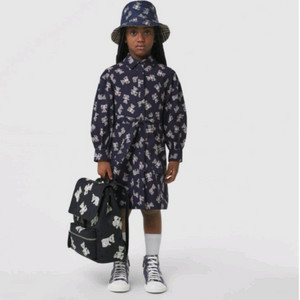 정품.1회착) 버버리키즈4y 셔츠형 원피스