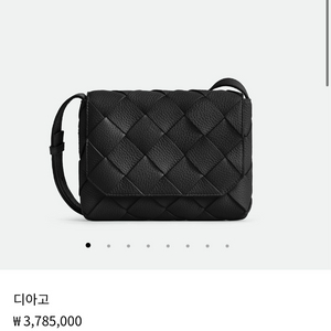 보테가 베네타 디아고 스몰 블랙 숄더백 크로스백