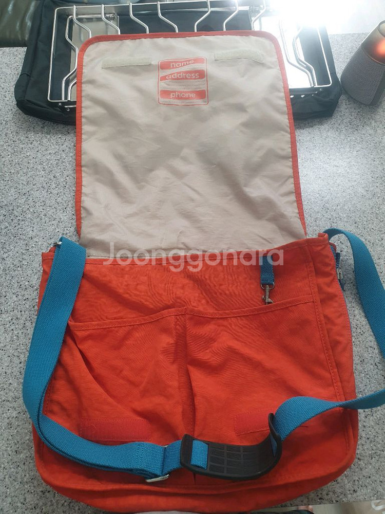 키플링 아제냐 크로스백 오렌지색--4