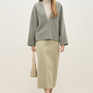 더캐시미어 캐시미어 핸드메이드 브이넥탑 랑방 타임 마인