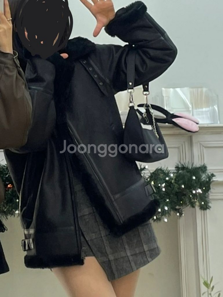 (10회 미만 착용 깨끗)비지트인뉴욕 무스탕--4