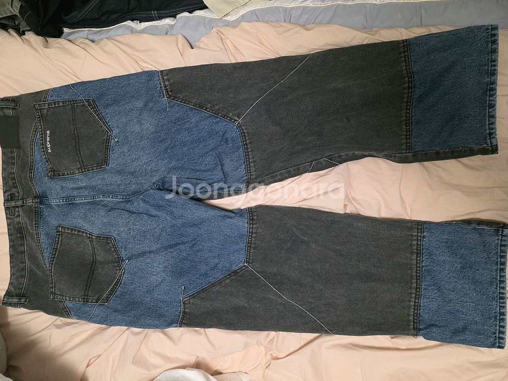 슈프림 투톤 패널드 데님팬츠 36--2