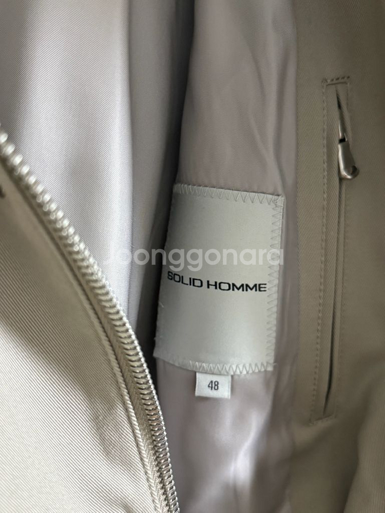 솔리드옴므 후드 맥코트 48사이즈 판매합니다.--3