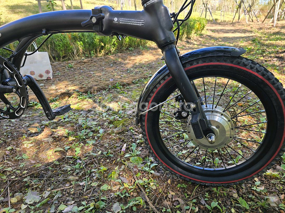 그루 E4T 유사브롬톤 트라이폴드 전기자전거--5