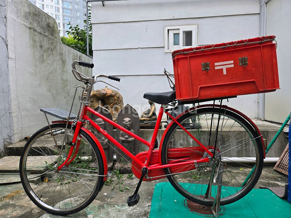 빈티지 일본 maruishi 우체국 집배원 자전거--0