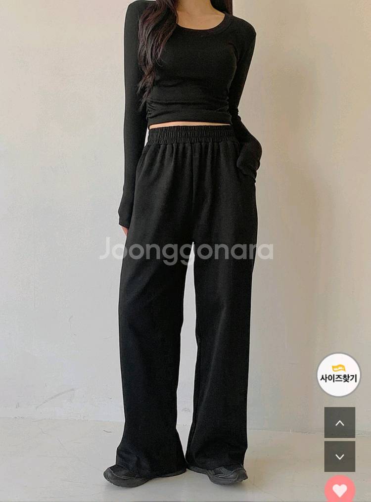 [최저가]리리앤코 가을겨울 에드폴 스판밴딩 와이드팬츠--4