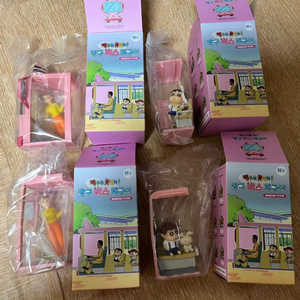 짱구버스피규어 채성아선생님,짱구,유리