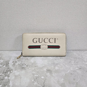 구찌 띠로고 지퍼 장지갑