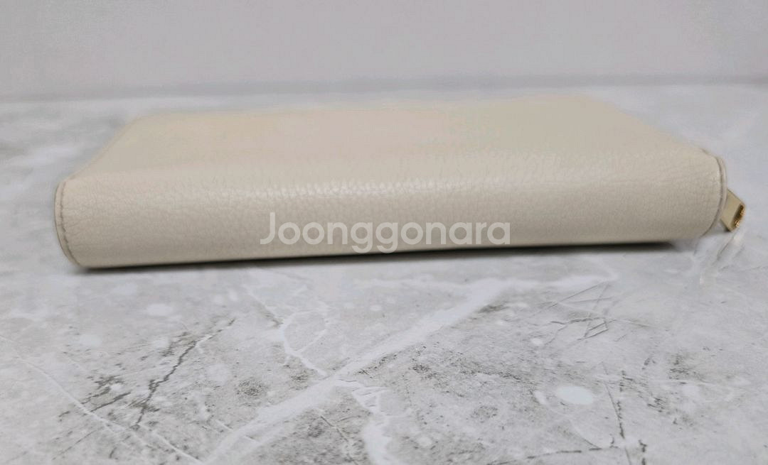 구찌 띠로고 지퍼 장지갑--7