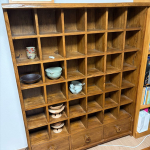 원목 장식장 다기장 36칸