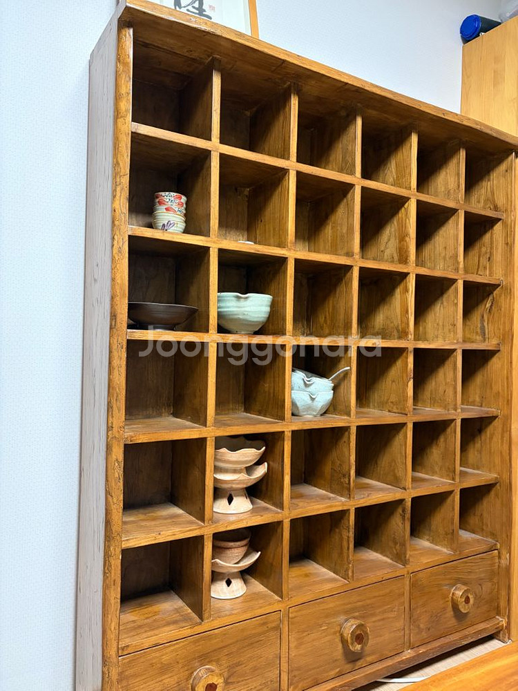 원목 장식장 다기장 36칸--1