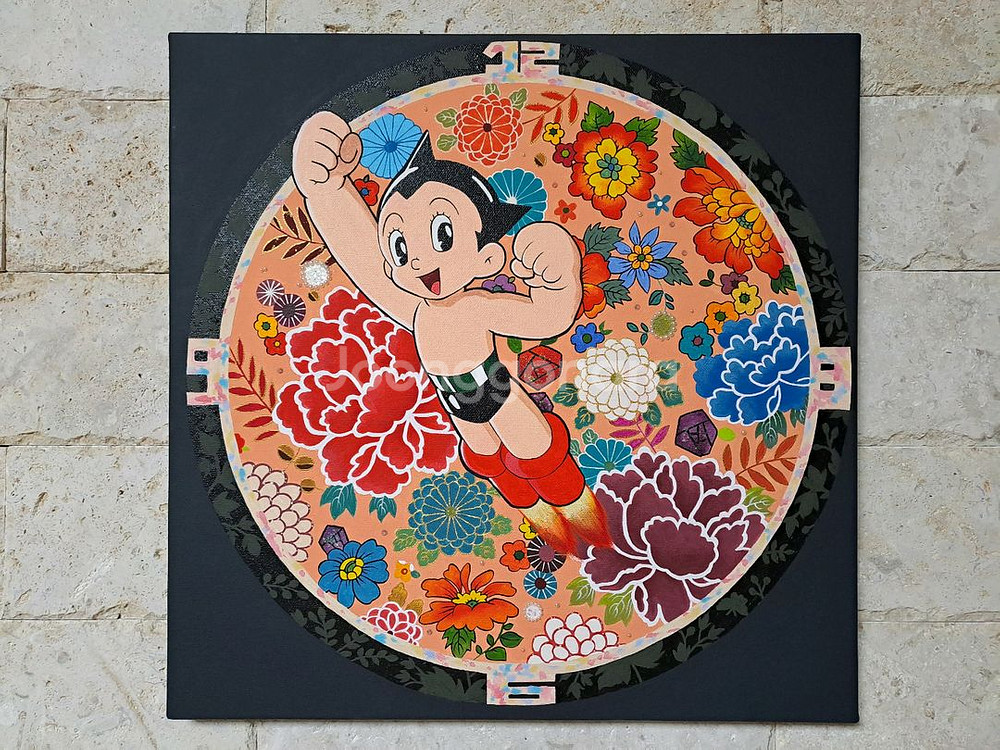 아톰 피규어 아크릴 그림액자입니다--1