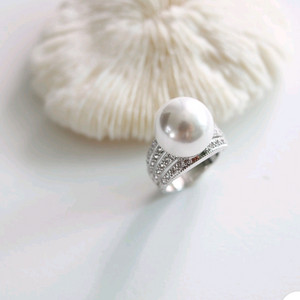 진주 혼주 한복 드레스 반지 악세사리