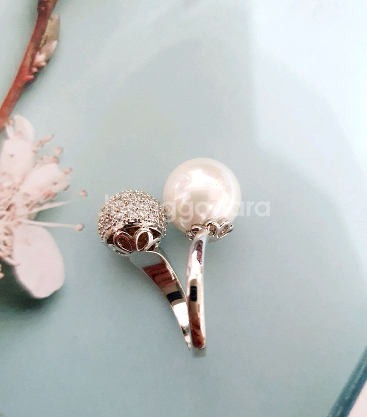 진주 혼주 한복 드레스 반지 악세사리--4