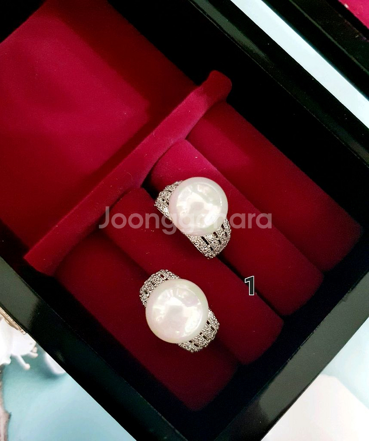 진주 혼주 한복 드레스 반지 악세사리--1