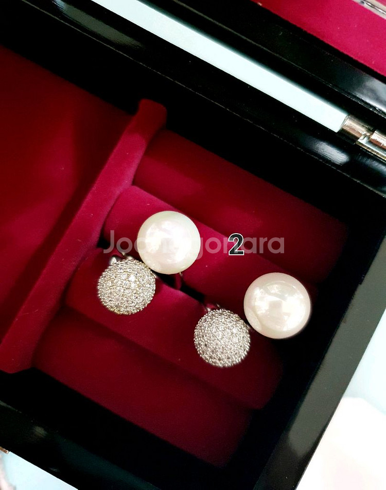 진주 혼주 한복 드레스 반지 악세사리--3