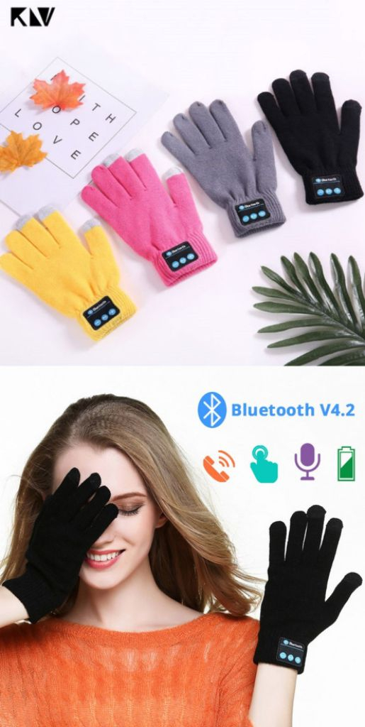 충전식 마이콜 블투투스 이어셋 장갑--1