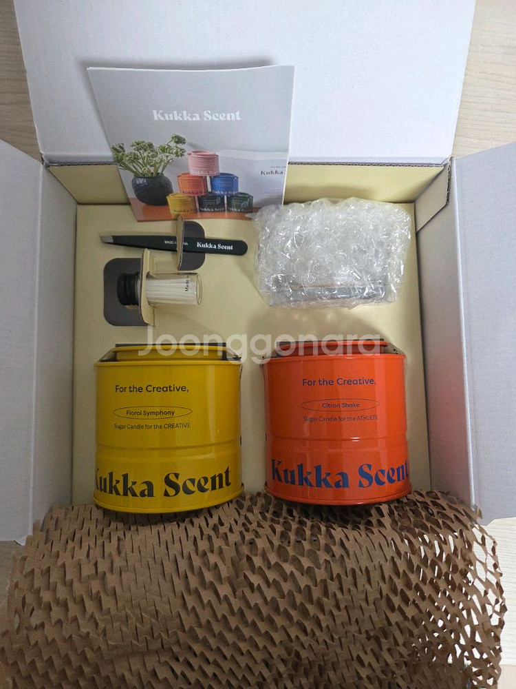 (미개봉 새상품) 꾸까 슈가 캔들 더블 세트(정가 48000)--1