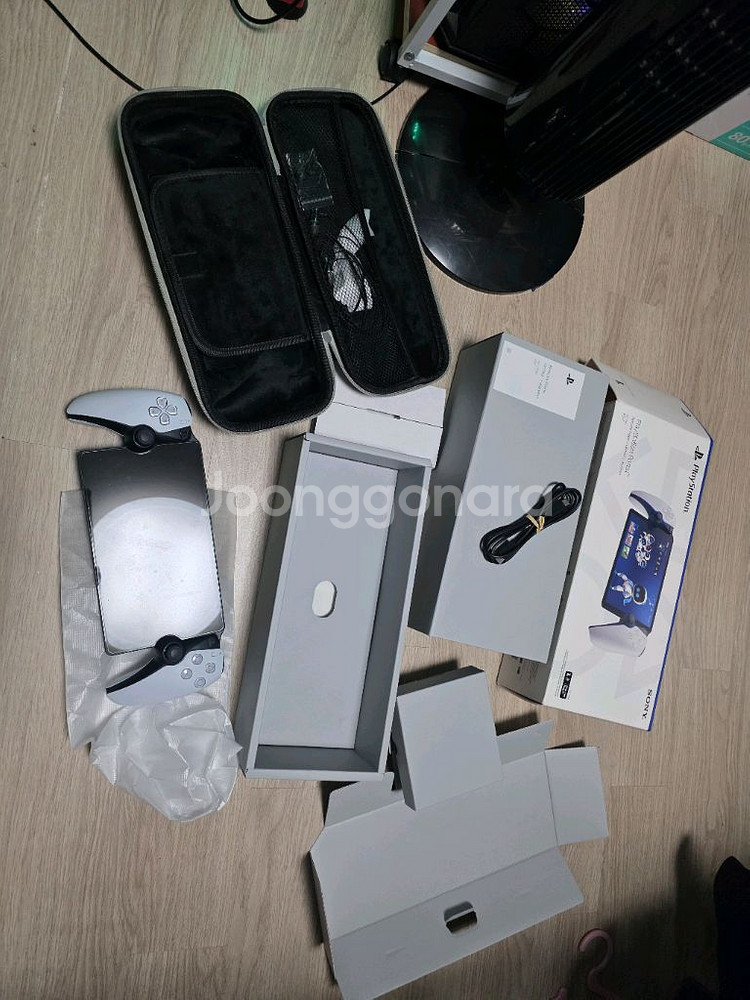 PS5 디스크 1218A+게임4개+추가커버+플스포탈 팜--9