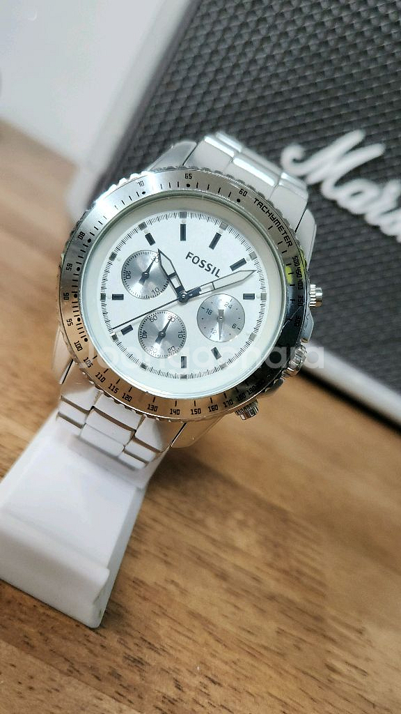 # FOSSIL 파슬 스텔라 크로노그래프 실버톤 알루미--2