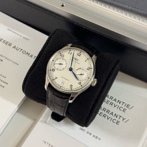 IWC 포르투기저 세븐데이즈 부엉이 블루핸즈