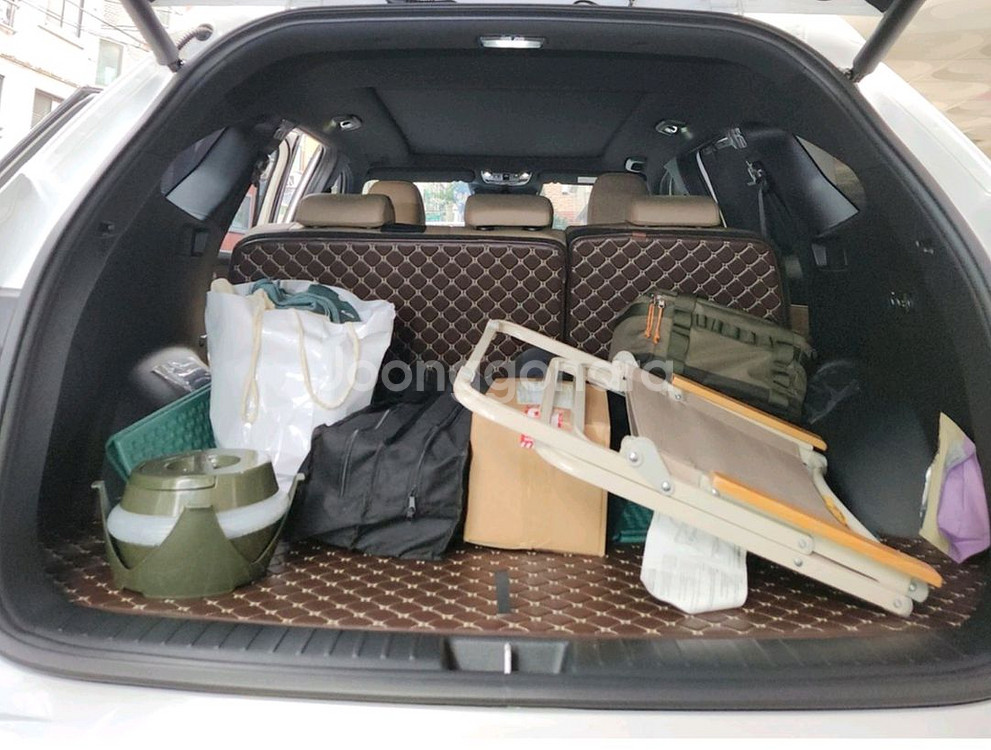 쏘렌토 MQ4 하이브리드 트렁크 매트 커버 브라운--0