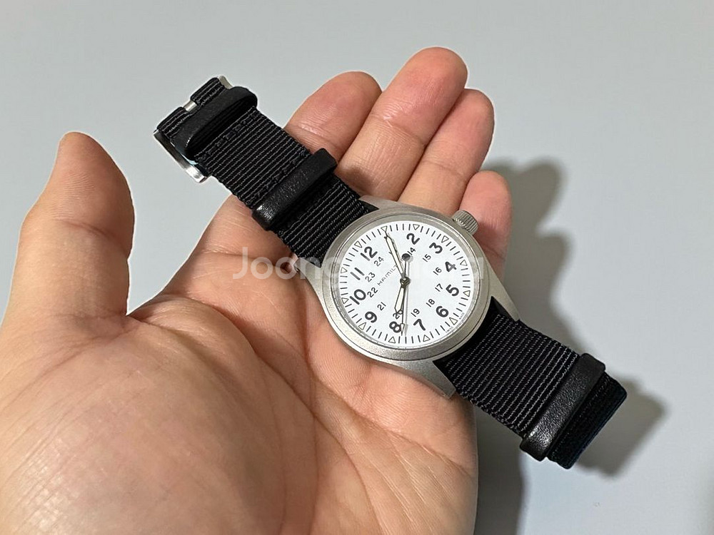 해밀턴 카키필드 메카니컬 38mm 화이트 흰판--0