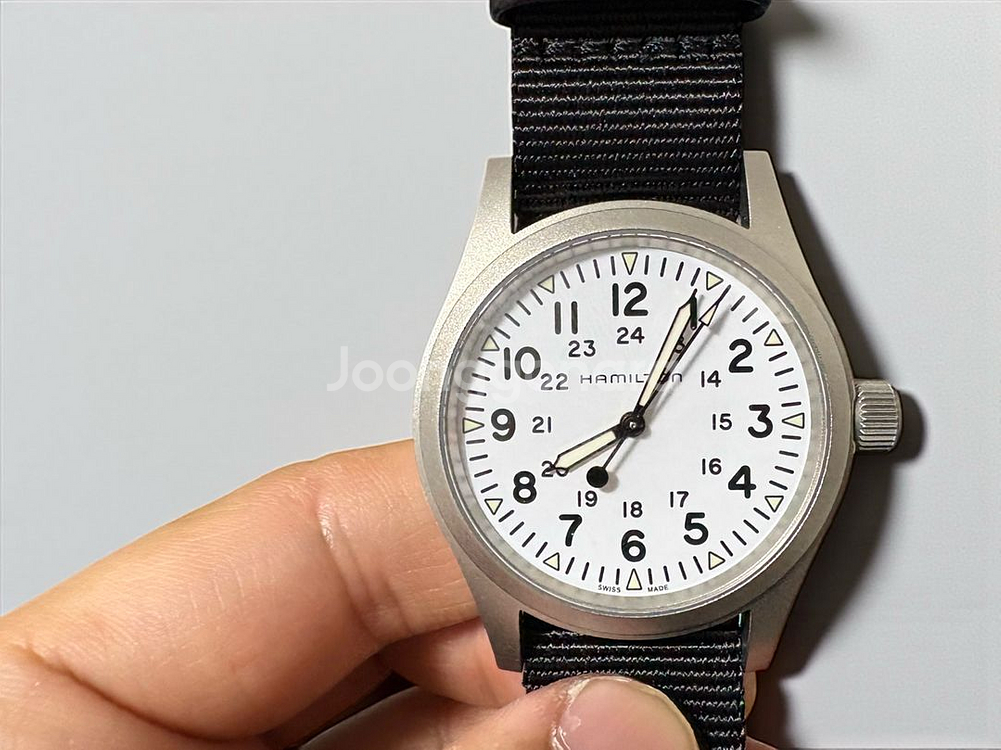 해밀턴 카키필드 메카니컬 38mm 화이트 흰판--3