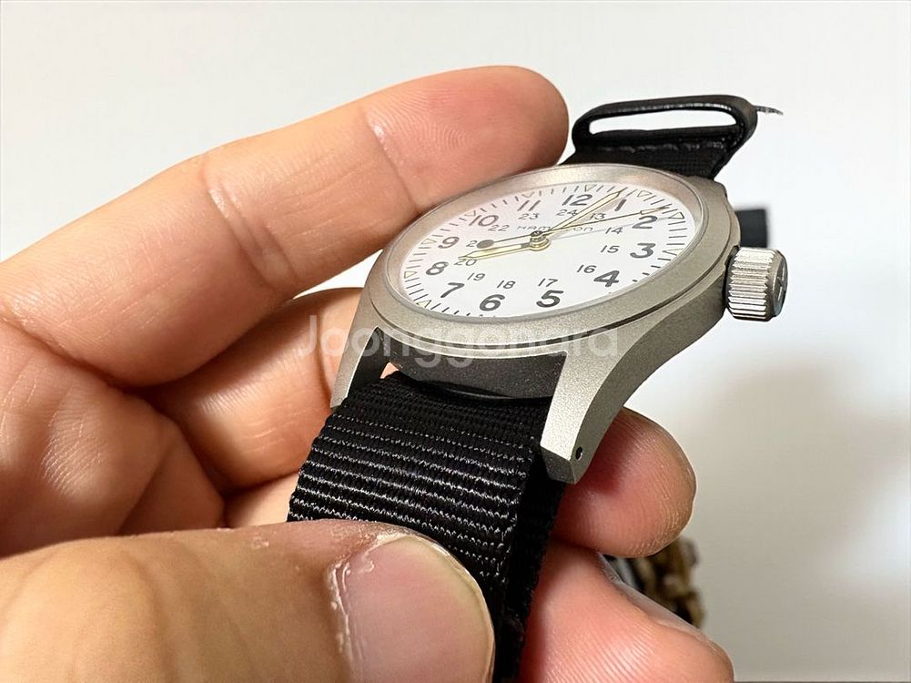 해밀턴 카키필드 메카니컬 38mm 화이트 흰판--4