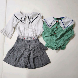 여아 블라우스, 치마 바지 세트(테일스쿱 로아앤제인)