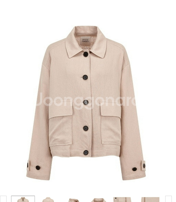 스튜디오 톰보이 린넨 헤링본점퍼 프리사이즈--0