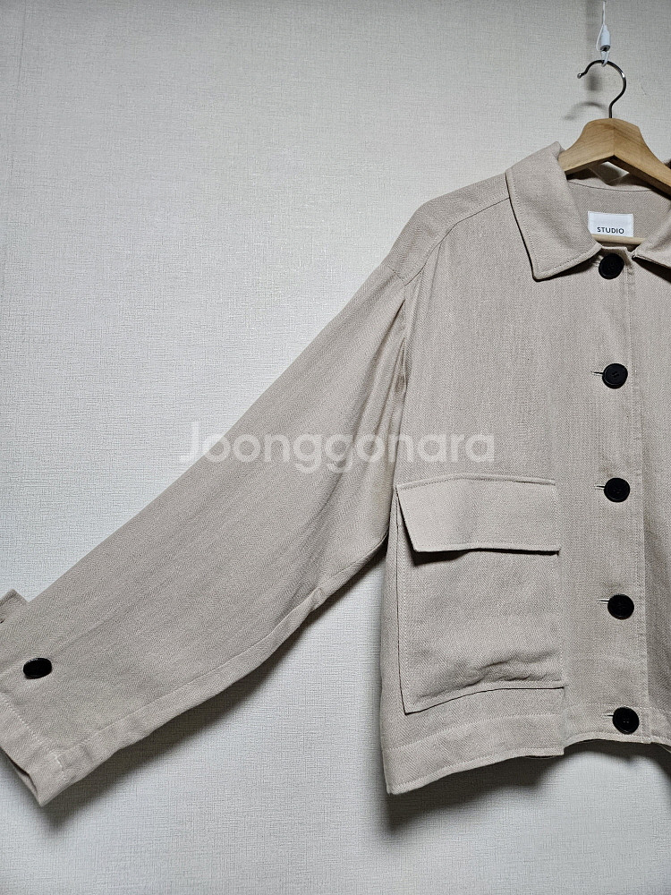 스튜디오 톰보이 린넨 헤링본점퍼 프리사이즈--5