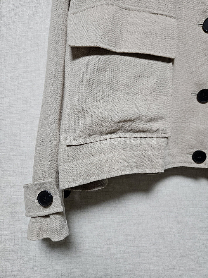 스튜디오 톰보이 린넨 헤링본점퍼 프리사이즈--3