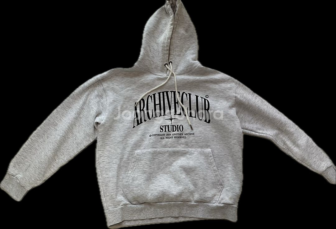 [네고가능] 아카이브 클럽 로고 후드티--0