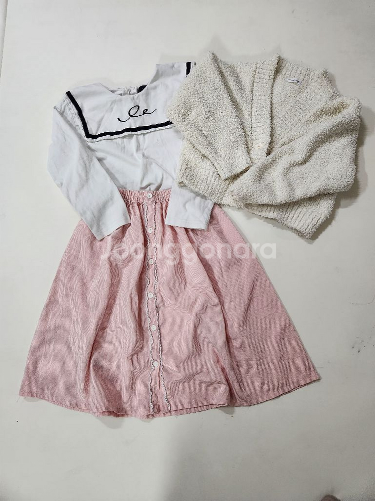 여아 의류 3종 세트 130 로아앤제인--0