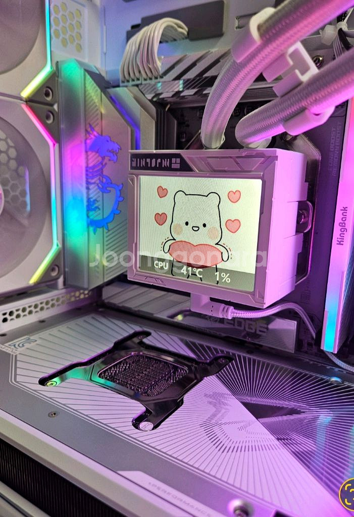 9950X3D RTX5090 하이엔드 화이트 데스크탑--4