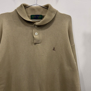 빈폴 스몰로고 이탈리안카라 헨리넥 니트