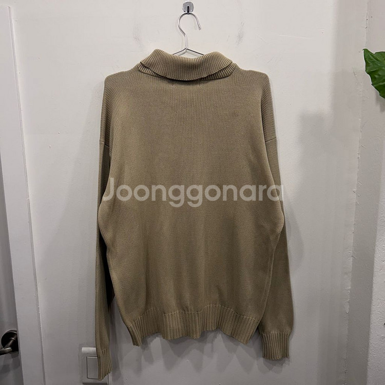 빈폴 스몰로고 이탈리안카라 헨리넥 니트--4