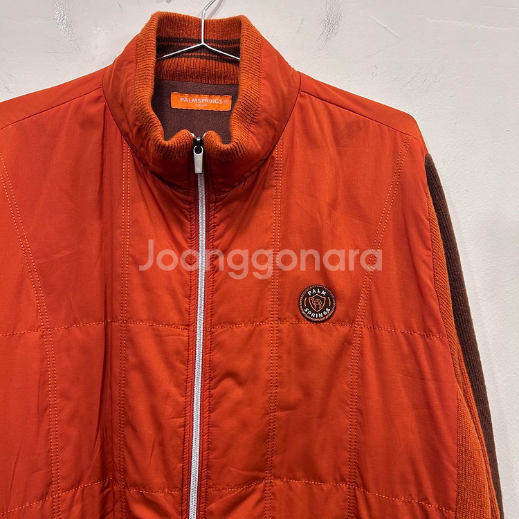 팜스프링스 아웃도어 니트 퀼팅 집업 자켓--0