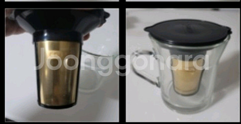 코레스 골드 필터 더블 월 머그 300ml--0