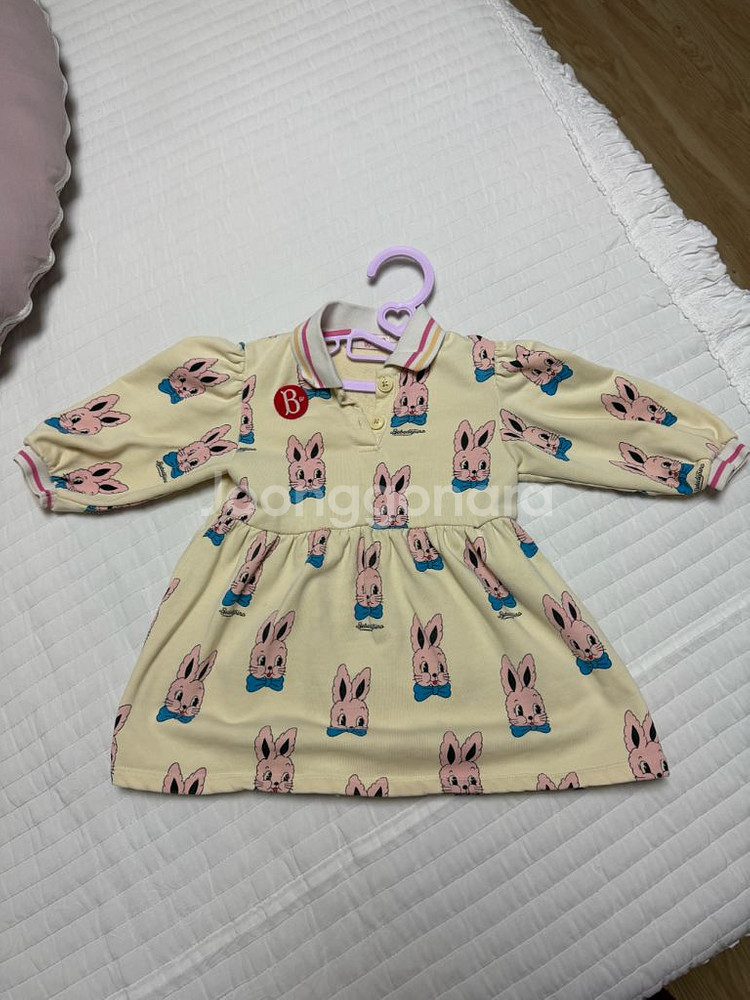 베베드피노 로즈라팡 원피스 90 바니원피스--0