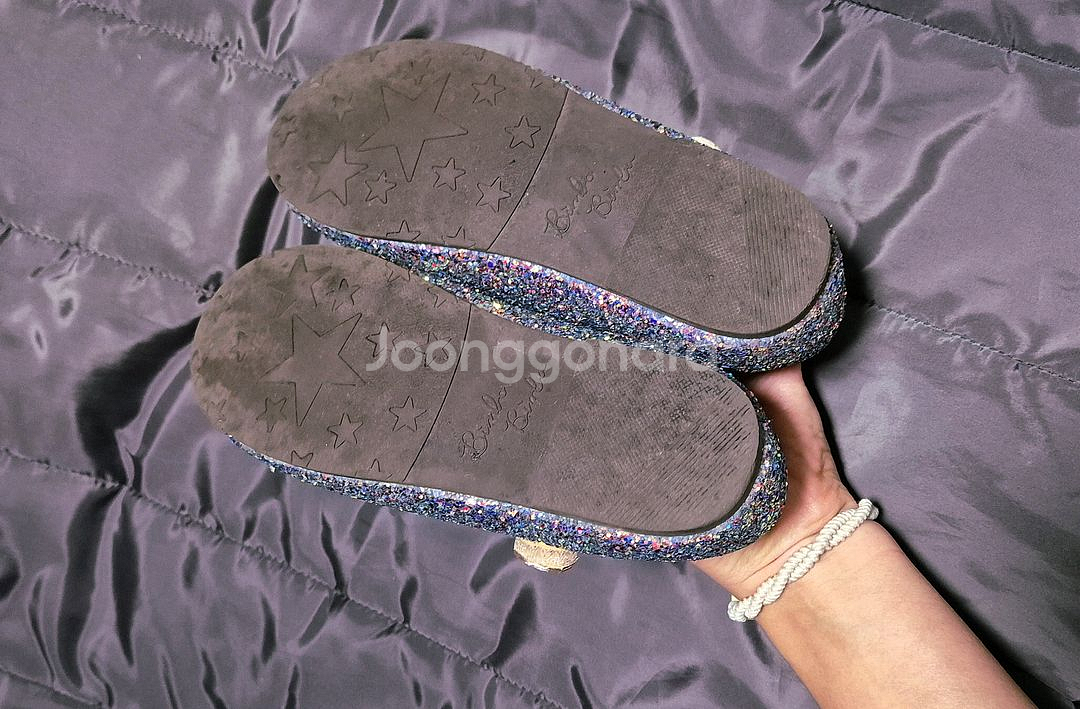 빔보빔바 글리터 리본 스트랩 플랫슈즈(200)--9