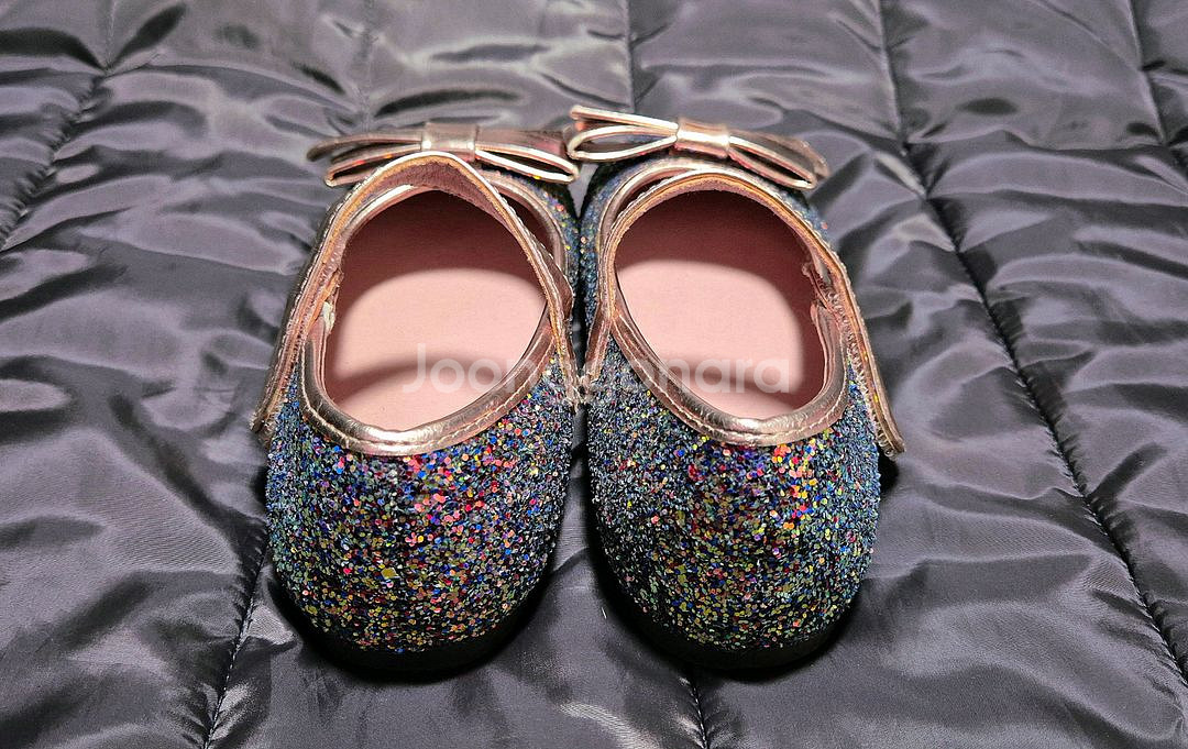 빔보빔바 글리터 리본 스트랩 플랫슈즈(200)--7