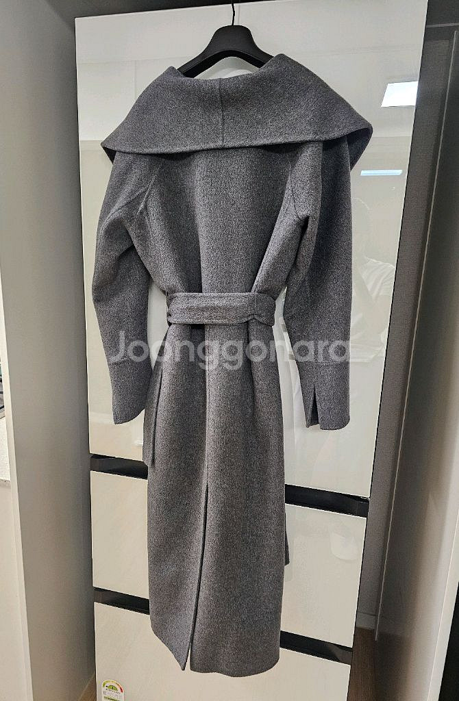 마이아이코 숄 카라 핸드메이드 캘리 코트--3