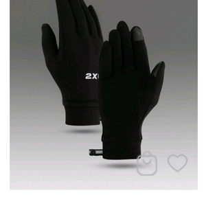 2XU 러닝 장갑 블랙 L