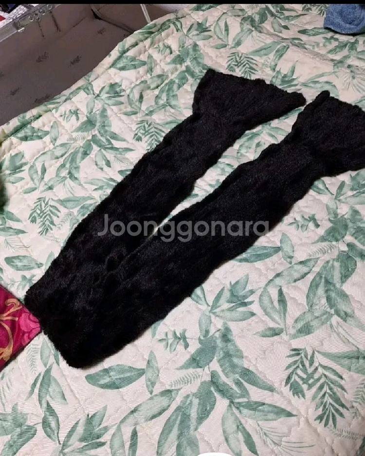 밍크목도리 블랙--0