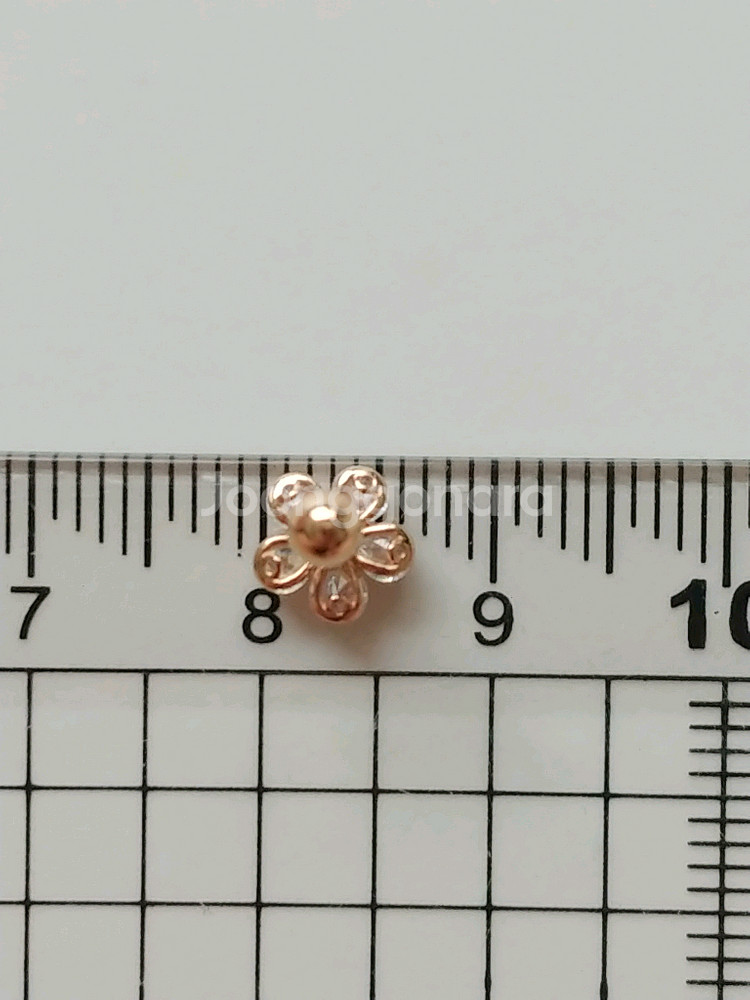 14k 로이드 꽃 피어싱--7