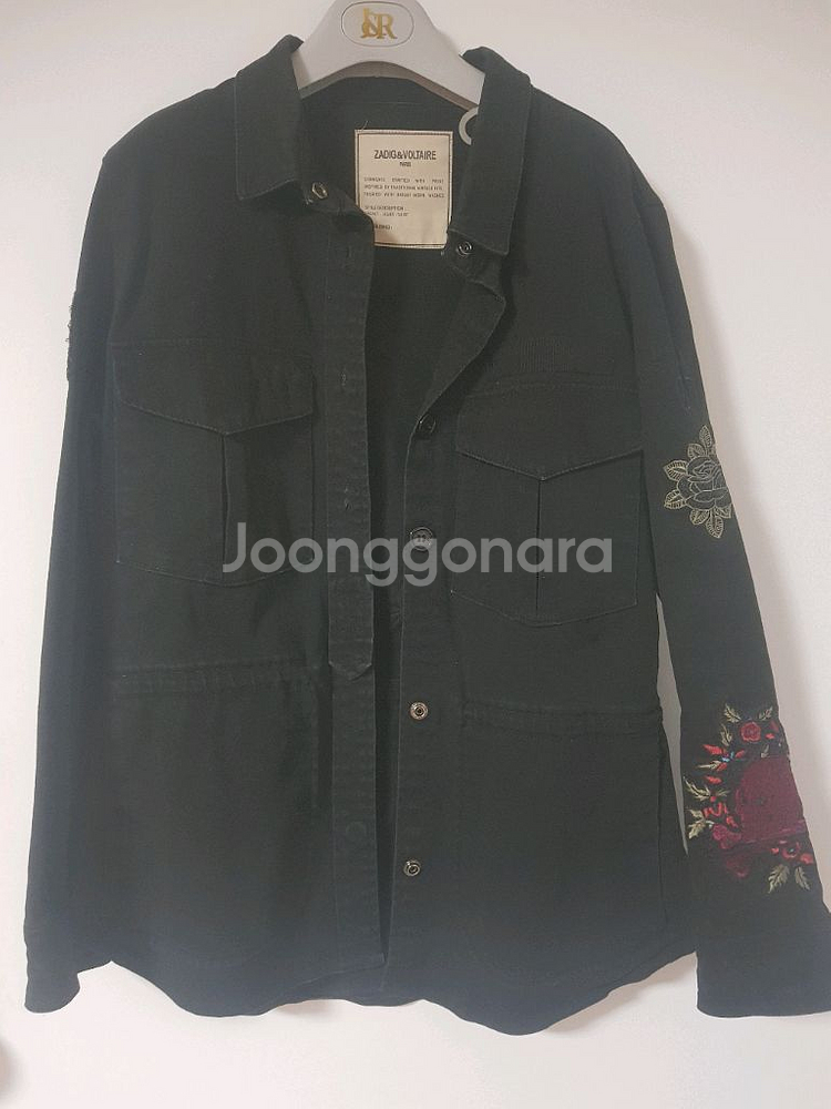 쟈딕 자딕 zadig앤 볼테르 검정 야상형 자켓 택포--0