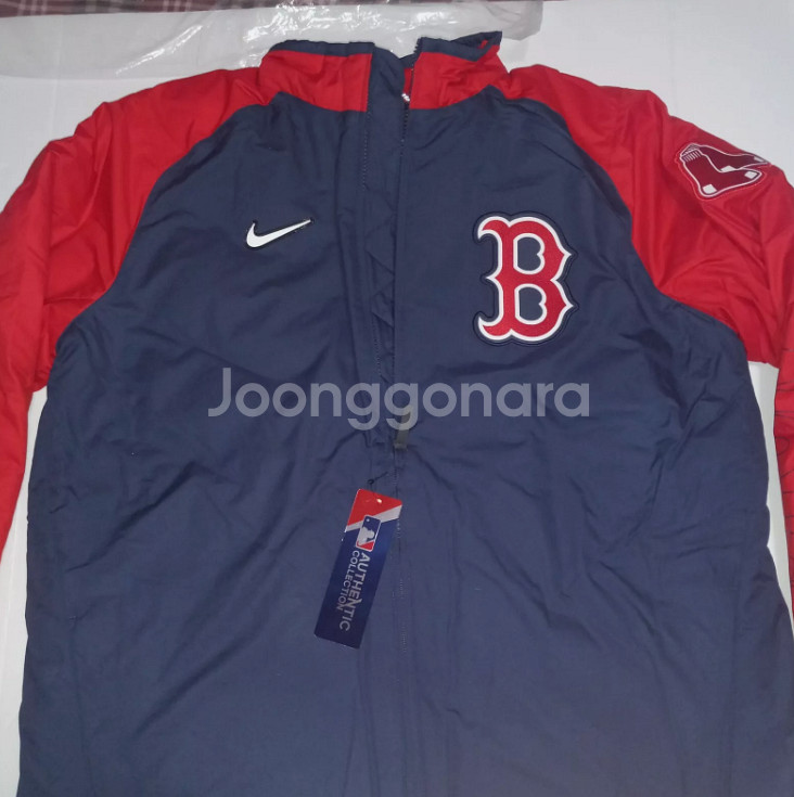 나이키 보스턴 레드삭스 덕아웃 구스 패딩점퍼 L(105--3